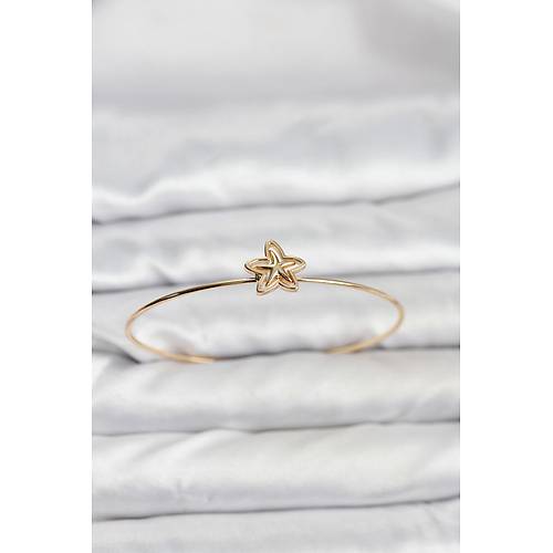 Y�ld�z Model Gold Renk Bileklik