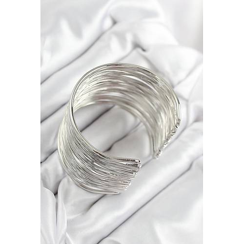 Pirin� Tel Sarma Model G�m�� Renk Kad�n Bileklilk