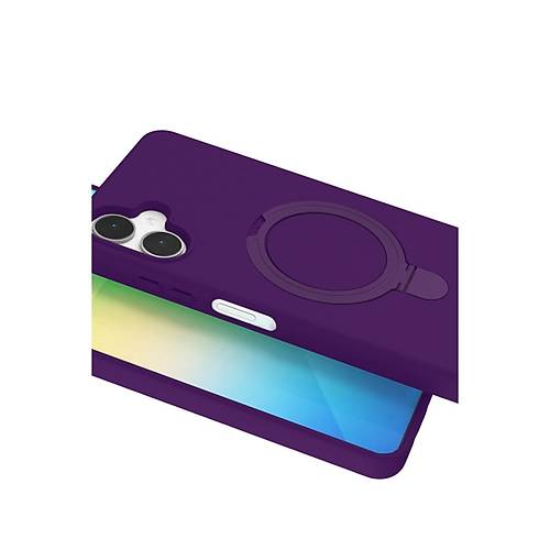 Galaxy A06 Regal Magsafe Standl� Kapak - Derin Mor