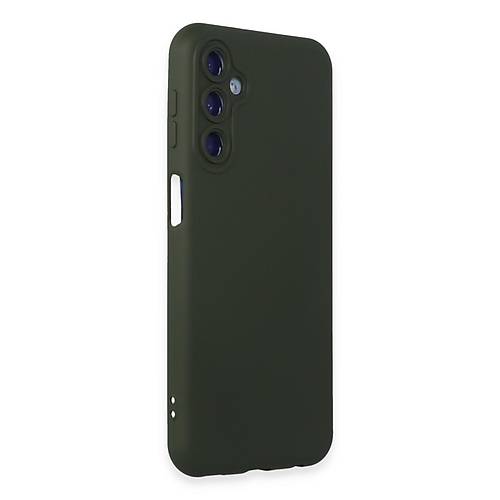 Galaxy M14 5G K�l�f Nano i�i Kadife Silikon - Koyu Ye�il