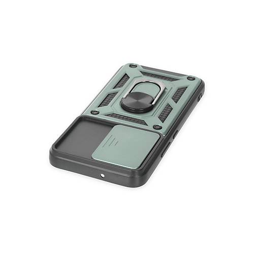 Galaxy S23 FE K�l�f Pars Lens Y�z�kl� Silikon - Ye�il
