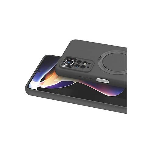 Redmi Note 12 Pro 4G Regal Magsafe Standl� Kapak - Titan Gri