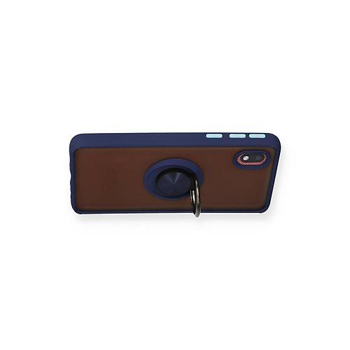 Galaxy A01 Core K�l�f Montreal Y�z�kl� Silikon Kapak - Lacivert