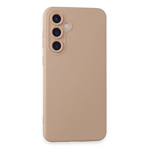 Galaxy S23 FE K�l�f Nano i�i Kadife Silikon - Pudra