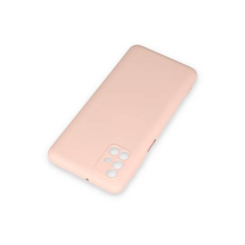 Galaxy M31S K�l�f Nano i�i Kadife Silikon - Pudra