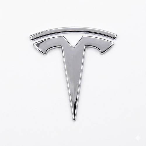 Tesla Uyumlu Arma Amblemi Krom