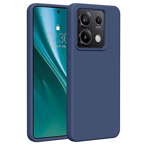Redmi Note 13 Pro 4G K�l�f First Silikon - Lacivert