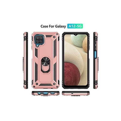 Galaxy A22 K�l�f Sofya Y�z�kl� Silikon Kapak - Rose