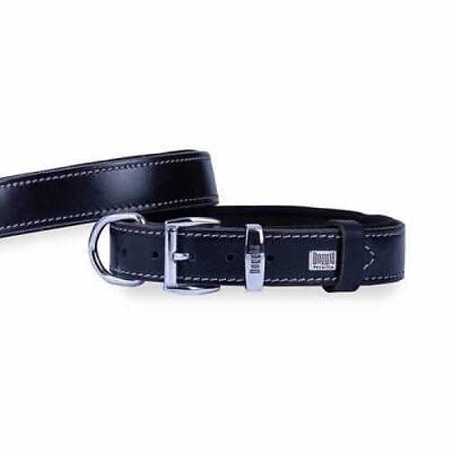 Konfor Deri K�pek Boyun Tasmas� Siyah 2,5x37 45 Cm