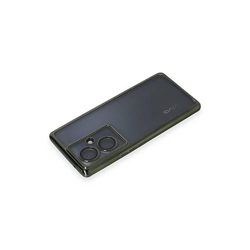 V29 Lite K�l�f Razer Lensli Silikon - Ye�il