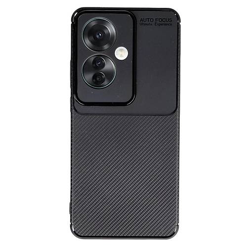 Reno 11F K�l�f Auto Focus Karbon Kapak - Siyah