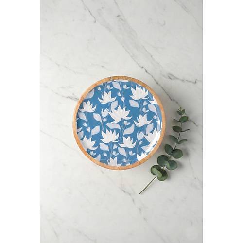 Mango Agac� Pasta Taba�� & Sunum Taba�� 20 Cm Desenli