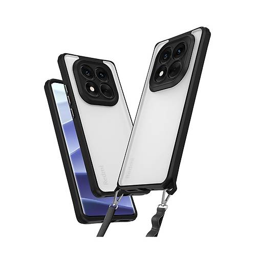 Redmi Note 14 Pro 4G K�l�f Penta Silikon K�l�f - Siyah