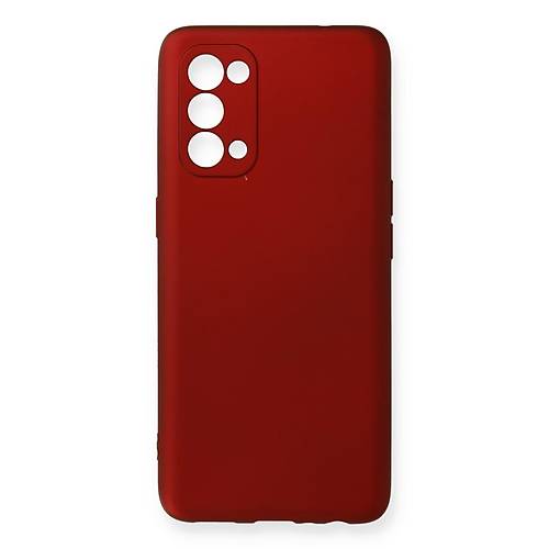 Reno 5 K�l�f First Silikon - Bordo