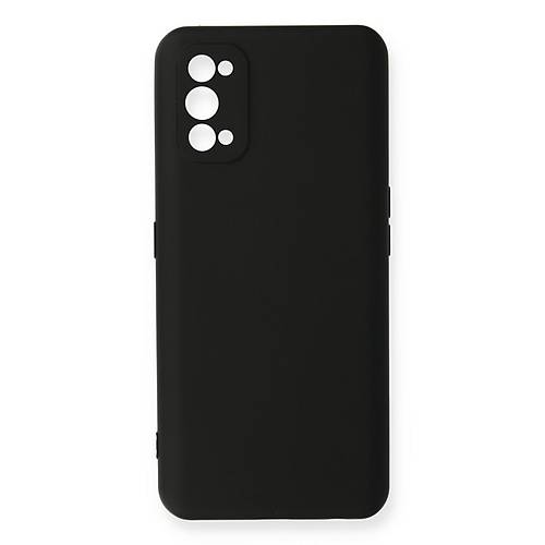 Realme 7 Pro K�l�f Nano i�i Kadife Silikon - Siyah