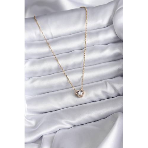 316L �elik Zincir Gold Renk Charm Kad�n Kolye