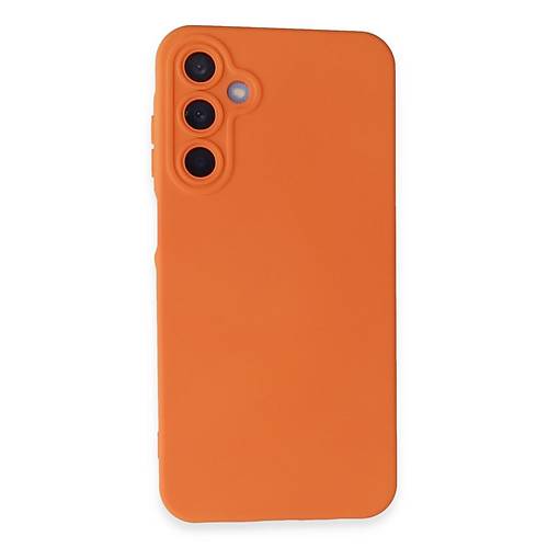 Galaxy A15 4G K�l�f Nano i�i Kadife Silikon - Turuncu