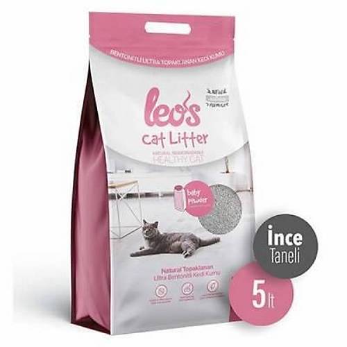 Cat Litter Baby Powder Kokulu �nce Taneli Kedi Kumu 5 Lt