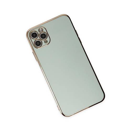 iPhone 11 Pro Max K�l�f Volet Silikon - A��k Ye�il