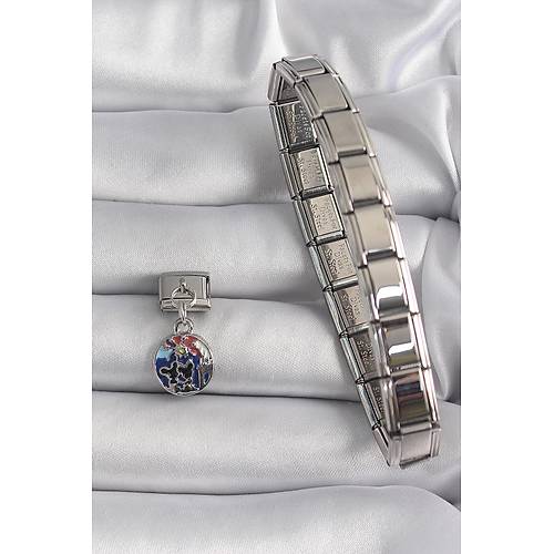 316L �elik G�m�� Renk Sallant� D�nya Model Nomination Charm