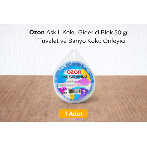 Ozon Ask�l� Koku Giderici Blok 50 gr Tuvalet ve Banyo Koku �nleyici 1 Adet