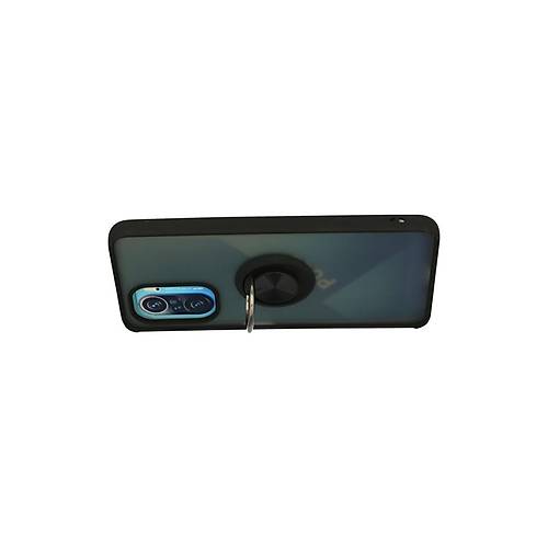 Redmi K40 K�l�f Montreal Y�z�kl� Silikon Kapak - Siyah