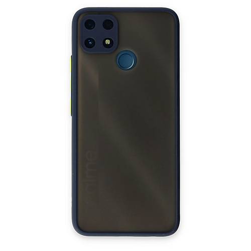 Realme C25 K�l�f Montreal Silikon Kapak - Lacivert