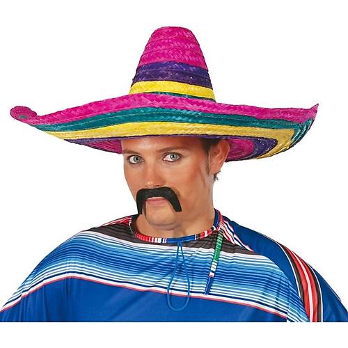 Sombrero Meksika �apkas� Renkli �rme Has�r Yeti�kin Boy