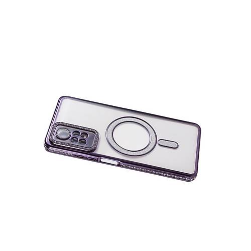 Redmi Note 12 Pro 4G Joke Simli Magneticsafe K�l�f - Derin Mor