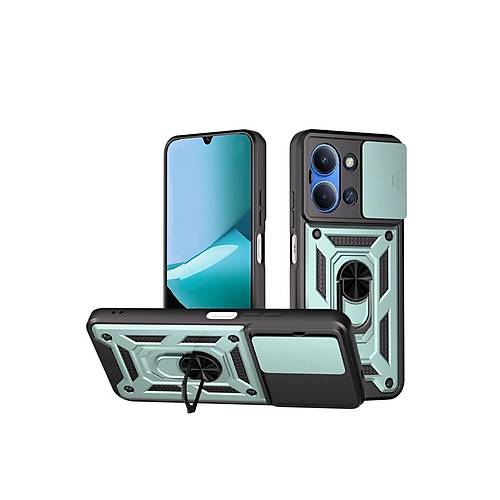 Redmi 15C 4G Pars Lens Y�z�kl� Silikon - Ye�il
