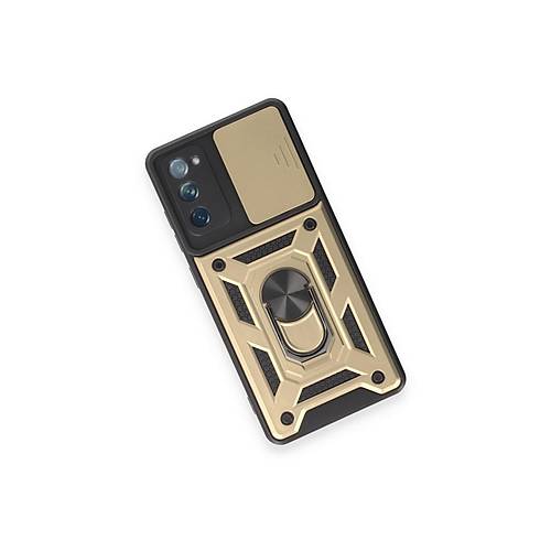Galaxy S20 FE K�l�f Pars Lens Y�z�kl� Silikon - Gold