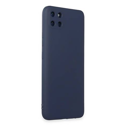Realme C11 K�l�f Nano i�i Kadife Silikon - Lacivert