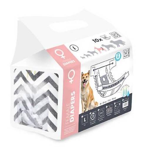 Diapers Di�i K�pekler ��in K�lot Bez Large 10 lu 32x52 Cm