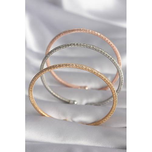 Pirin� Mix Renk Has�r Model Zirkon Ta� Detay Kad�n Bileklik Seti