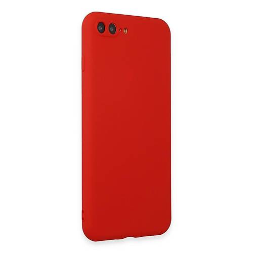 iPhone 7 Plus K�l�f First Silikon - K�rm�z�