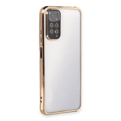 Redmi Note 11 K�l�f Razer Lensli Silikon - Gold