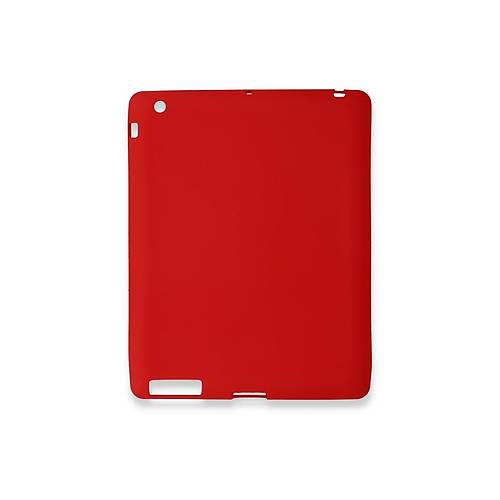 iPad 4 9.7 K�l�f Evo Tablet Silikon - K�rm�z�