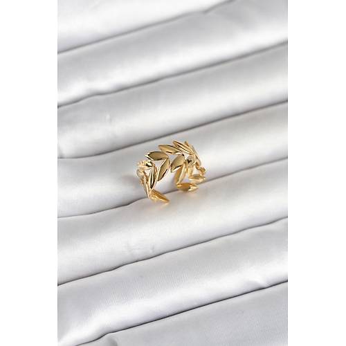 316L �elik Gold Renk Ba�ak Fig�r Kad�n Y�z�k
