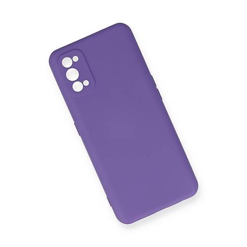 Realme 7 Pro K�l�f Nano i�i Kadife Silikon - Mor