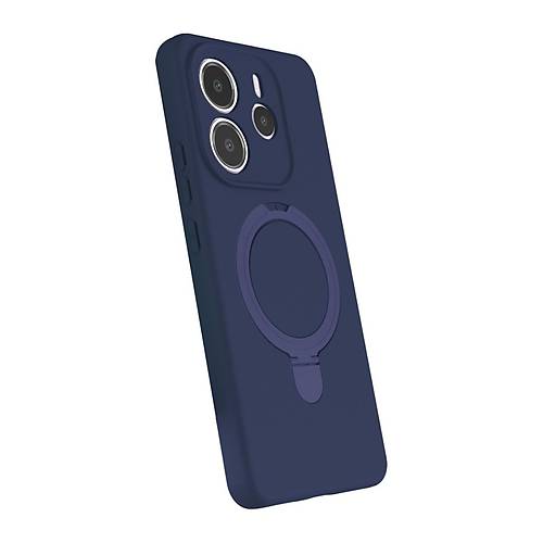 Redmi Note 14 4G Regal Magsafe Standl� Kapak - Lacivert