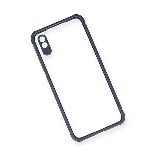 Redmi 9A K�l�f Miami �effaf Silikon - Gri