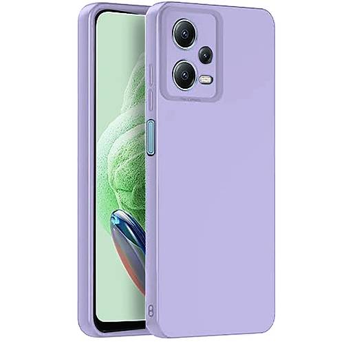 Redmi Note 12 Pro 5G K�l�f Nano i�i Kadife Silikon - Lila