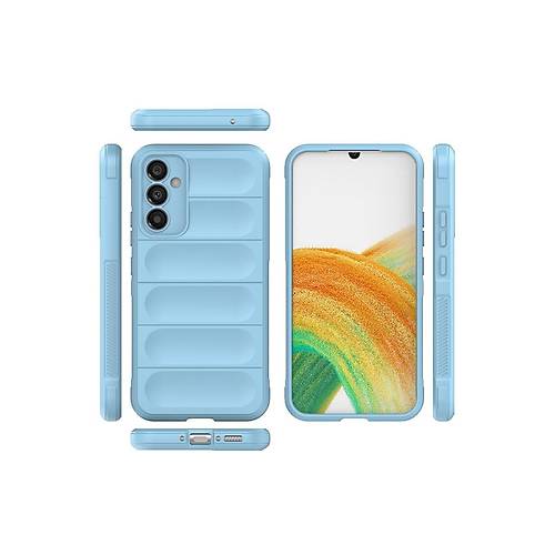 Galaxy A25 5G K�l�f Optimum Silikon - Sky Blue