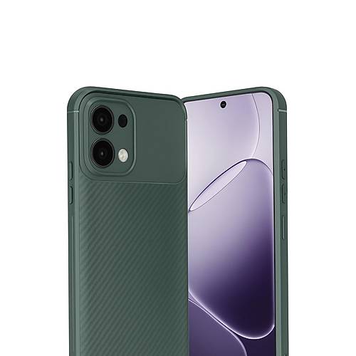 A6 Pro 4G Auto Focus Karbon Kapak - Koyu Ye�il
