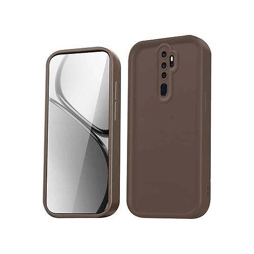 Redmi Note 8 Pro K�l�f Viera Silikon - Kahverengi
