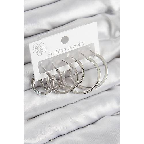 Pirin� Halka Model G�m�� Renk Kad�n Set K�pe