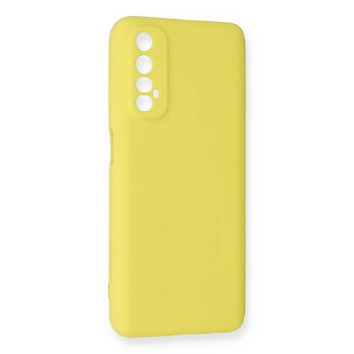 Realme 7 K�l�f Nano i�i Kadife Silikon - Sar�