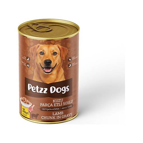 Petzzdogs Kuzu Etli Yeti�kin K�pek Konservesi 400 gr 1 Adet