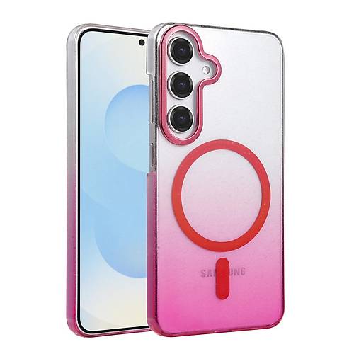 Galaxy S25 Glossy Magsafe Kapak - Pembe