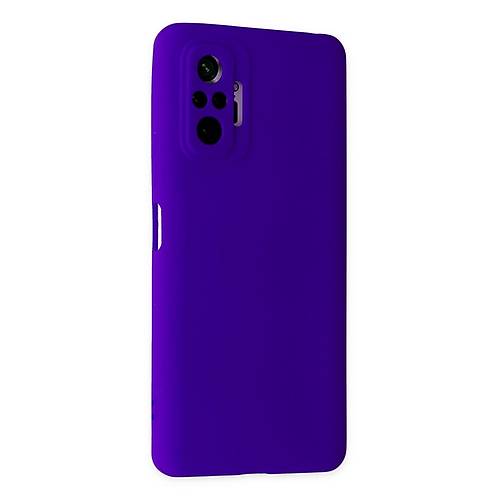 Redmi Note 10 Pro K�l�f Nano i�i Kadife Silikon - Mor